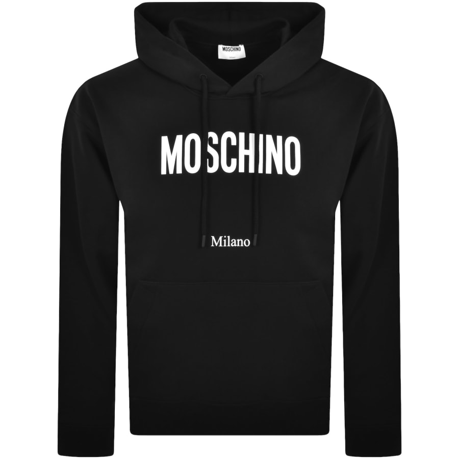 Moschino Logo Hoodie Black | Mainline Menswear Moschino Logo Hoodie Black | Mainline Menswear